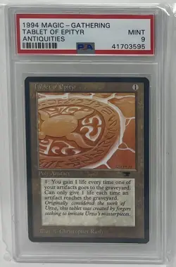 MTG Magic - Antiquities - Tablet of Epityr - PSA 9 - Image 2