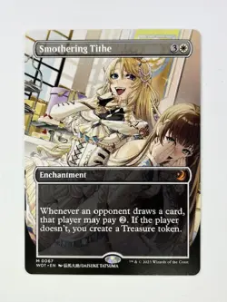 1x MTG Smothering Tithe - (Anime Borderless) - Wilds of Eldraine: E.T.  - NM #67 - Image 1