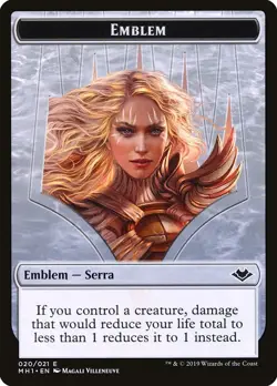 MTG Serra the Benevolent Emblem ** Modern Horizons Tokens ** English (NM) - Image 1