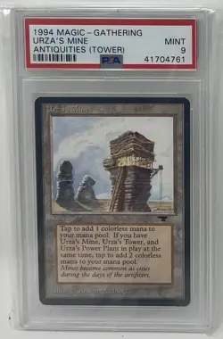MTG Magic - Antiquities - Urza's Mine (Tower) - PSA 9 - Image 2