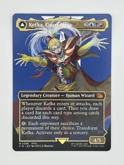 MTG Final Fantasy - Kefka, Court Mage - M 0398 (Borderless) MTG FF: FIC - Image 1