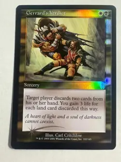 Gerrard's Verdict - Apocalypse - Magic The Gathering FOIL NM/M (Never Played) - Image 3