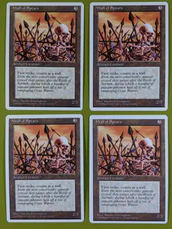 Wall of Spears x4 Fourth Edition 4th 4x MTG Magic the Gathering - Image 2