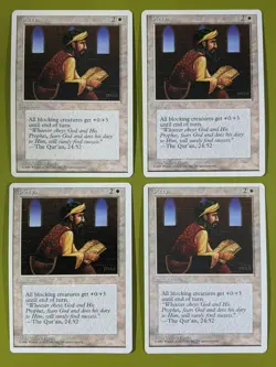 Piety x4 Fourth Edition 4th 4x MTG Magic the Gathering - Image 2