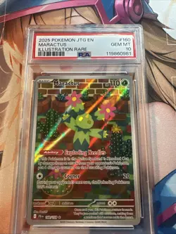 PokÃ©mon TCG Maractus Card 160/159 Journey Together PSA 10 - Image 2