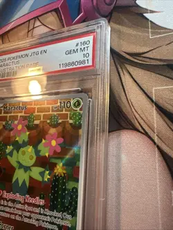 PokÃ©mon TCG Maractus Card 160/159 Journey Together PSA 10 - Image 5