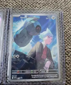 Marnie's Morpeko 206 Pokemon AR Card And Steven Beldum 207 Promo Cards Both NM  - Image 3