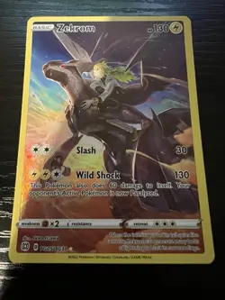 Pokemon Zekrom Brilliant Stars Holo Rare Full Art Alternative Card TG05/TG30 - Image 1