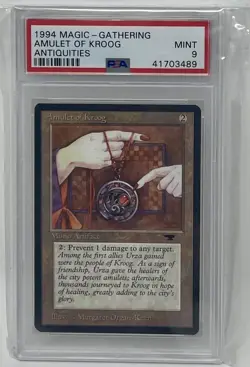MTG Magic - Antiquities - Amulet of Kroog - PSA 9 - Image 2