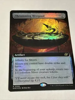MTG - Thrumming Hivepool (Extended Art) - Edge of Eternities - Foil - LP - Image 4