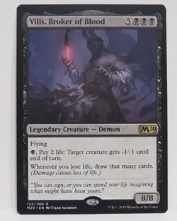 MTG Vilis, Broker of Blood - Legendary Creature - Demon - Core 2020 122 NM - Image 1
