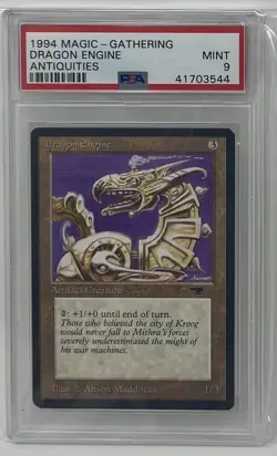 MTG Magic - Antiquities - Dragon Engine - PSA 9 - Image 2