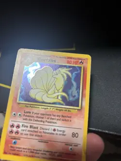 NINETALES 1999 POKEMON ORIGINAL BASE SET RARE HOLO 12/102 - Image 3