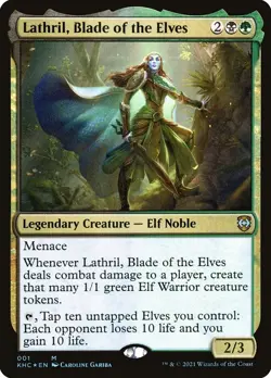 MTG Lathril, Blade of the Elves ** Kaldheim Commander ** English (NM) - Image 1