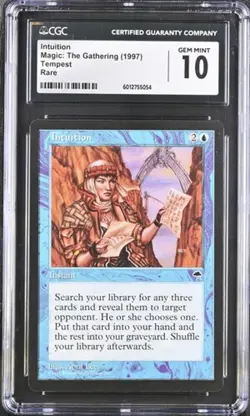 Intuition, Tempest mtg. CGC 10 Gem Mint! - Image 4