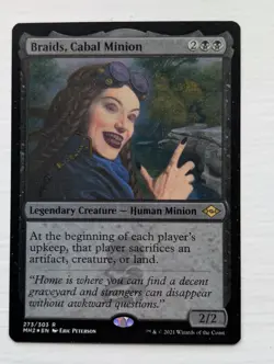 Braids, Cabal Minion ETCHED FOIL - Modern Horizons 2 - Magic the Gathering - NM - Image 1