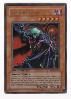 Yugioh Vampire Lord RDS-ENSE4 Ultra Rare Limited Edition NM - Image 1