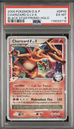 PokÃ©mon TCG Charizard G LV.X DP45 Holo Card Diamond and Pearl Promo - Image 1