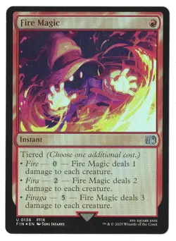 Fire Magic 136 Foil Final Fantasy NM MTG Magic FIN Uncommon - Image 2