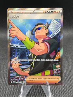 Judge 222/182 PokÃ©mon TCG Destined Rivals Full Art Secret Rare Card - Image 1