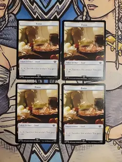 4x Food (0010) / Orc Army (0005) Tokens Dual Sided - NM/M LTR MTG Magic - Image 1