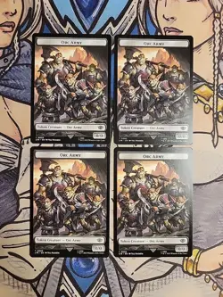 4x Food (0010) / Orc Army (0005) Tokens Dual Sided - NM/M LTR MTG Magic - Image 2