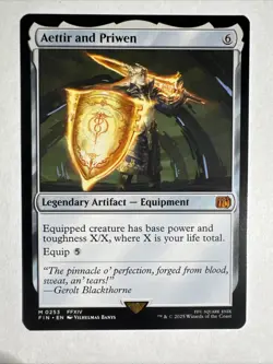 Mtg - Aettir and Priwen - FINAL FANTASY (FIN) - Mythic Rare - NM 0253 - Image 1