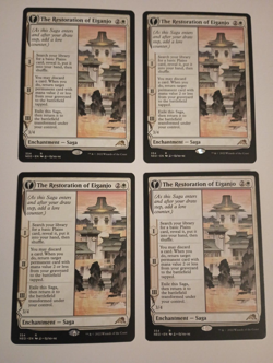 4x The Restoration of Eiganjo Showcase NM/M Kamigawa MTG Magic the Gathering - Image 3