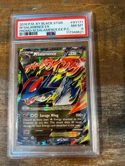 POKEMON 2016 XY BS Promo Premium Collection M SALAMANCE EX #XY171 PSA 8 RARE - Image 1