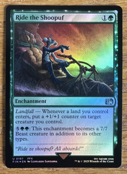 MTG Final Fantasy, Ride the Shoopuf - Foil - Image 2