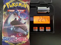 Pokemon Sword and Shield Base Set Booster Pack Sealed 22.44g 3.72mm - Image 1