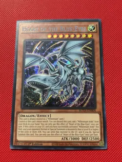 Yugioh! Heart of the Blue-Eyes ROTA-EN004 Secret Rare 1st Edition NM - Image 2