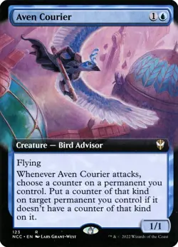 Aven Courier Streets of New Capenna Commander Magic MTG Creature CARD 1x (123) - Image 2