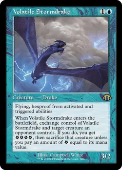 Volatile Stormdrake (Retro Frame) Modern Horizons 3 Foil - Image 1