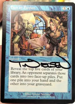 Magic MTG - Fact or Fiction x2 - Artist Signed Terese Nielsen - Invasion - Image 1