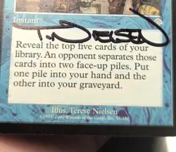 Magic MTG - Fact or Fiction x2 - Artist Signed Terese Nielsen - Invasion - Image 2