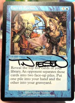 Magic MTG - Fact or Fiction x2 - Artist Signed Terese Nielsen - Invasion - Image 4