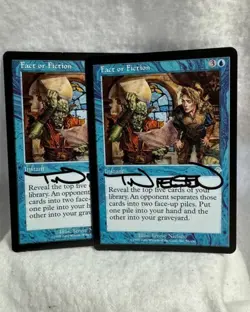 Magic MTG - Fact or Fiction x2 - Artist Signed Terese Nielsen - Invasion - Image 7