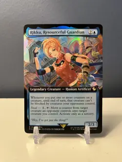 Rikku, Resourceful Guardian Extended Art Foil MTG Final Fantasy Commander - NM - - Image 2