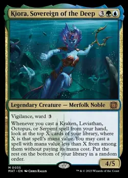 1x Kiora, Sovereign of the Deep - Foil Light Play MTG Magic - Kid Icarus - - Image 1