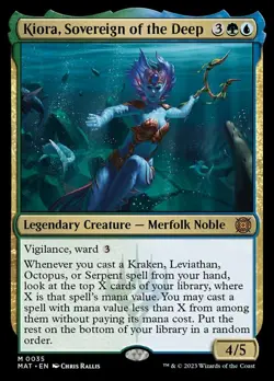 1x Kiora, Sovereign of the Deep - Foil Light Play MTG Magic - Kid Icarus - - Image 2