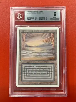 Magic MTG - Underground Sea - Revised - BGS 9 Q+ Graded Mint - Image 1