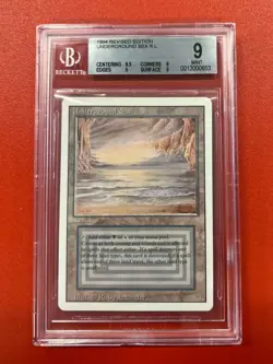 Magic MTG - Underground Sea - Revised - BGS 9 Q+ Graded Mint - Image 3