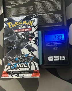 HEAVY 23g! Pokémon TCG SV 10.5 Black Bolt Booster Pack Sealed! Demi-God Pack?! - Image 1