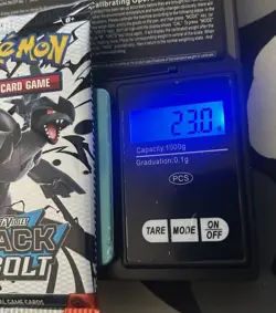 HEAVY 23g! Pokémon TCG SV 10.5 Black Bolt Booster Pack Sealed! Demi-God Pack?! - Image 2