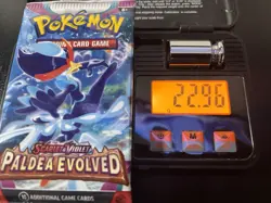 Pokemon Paldea Evolved Booster Pack Sealed 22.96g 3.76mm Heaviest! - Image 8