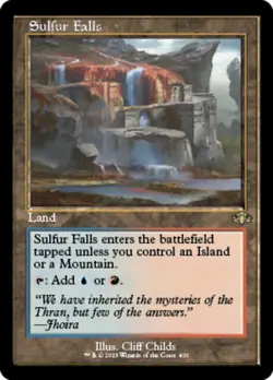 1 x Sulfur Falls - Foil - Retro Frame - Dominaria Remastered - NM-Mint - MTG - Image 1