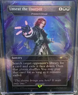 Praetor's Grasp #1861 FOIL Unseat the Usurper NM MTG Final Fantasy Secret Lair - Image 1