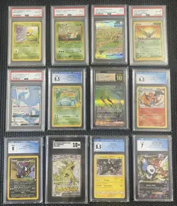 Pokemon PSA & CGC Graded Card Lot – 12 Cards Mix Slabs Charizard Tyranitar - Image 8