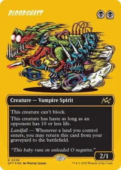 Bloodghast (Borderless) (First-Place Foil) -Foil Near Mint MTG Aetherdrift - Image 2